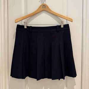 Aritzia Sunday Best Olive Micro Skirt Pleated Skirt with Belt Loop